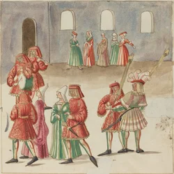 Maskerade, ca. 1515.