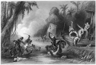 Massakre i bådene ud for Cawnpore, 1857, c1860
