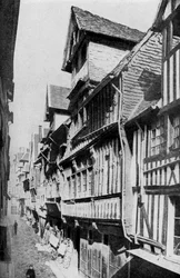 Middelalderlige Lisieux, Normandiet, Frankrig, c1930