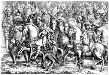 Møde på Guldklædets Mark, c1500-tallet 1849