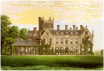 Melbury House, Dorset, hjemsted for jarlen af Ilchester, c1880