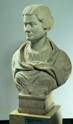 Melitene, præstinde for gudernes moder, romersk marmorbuste, indviet 162 e.Kr.