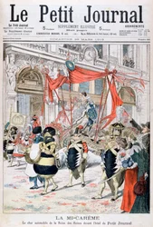 Midt-Lent Carnival Float of the Queen of the Queens, 1903