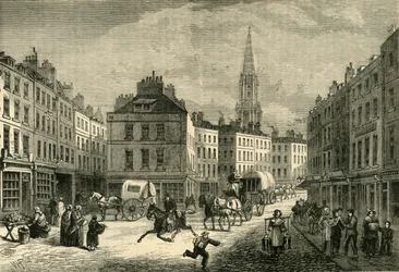 Middle Row, St. Giless, omkring 1838, 1881.
