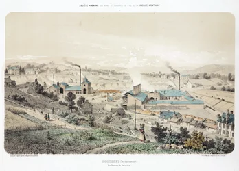 Minedrift, metalmalm Zinkstøberi, Neutral Moresnet (Moresnet neutre)
