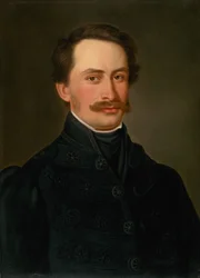 Unge Levočan med et overskæg