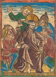 Hån mod Kristus, ca. 1490.