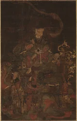 Monju og Attendants, 1200-tallet.