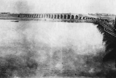 Mosul-broen, Mesopotamien, WWI, 1918