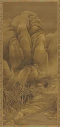 Mountain Hamlet efter Snow, Ming eller Qing dynasti, 1600-tallet.