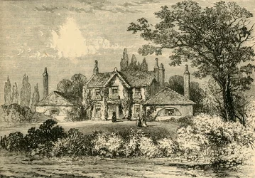 Mrs Siddons House i Westbourne Green, 1800, c1876.