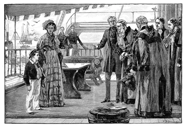 Kommunale dignitærer introduceret til Prince of Wales, c1840