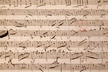 Musikpartitur, Wolfgang Amadeus Mozart, Paris, Frankrig