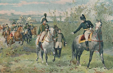 Napoleon og Alexander i Erfurt, 1808, 1896.