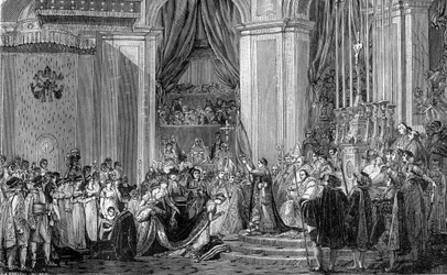 Napoleon kroner kejserinde Josephine, Notre Dame, Paris, 2. december 1804 1882-1884.