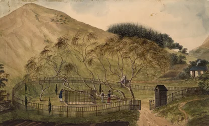 Napoleons gravsted på St. Helena, 1833
