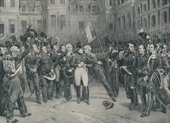 Napoleons farvel til den kejserlige garde i Fontainebleau, 20. april 1814, 1896