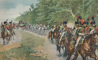 Napoleons rejsemåde, c1800, 1896.