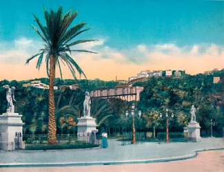 Napoli - Indgang til Villa Comunale, c1900.