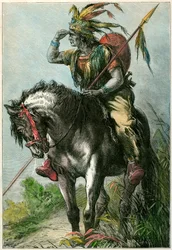 Indianerspejder, c1870