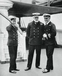 Navy kadet Prince Albert med admiral Sir Lewis Beaumont, 1912