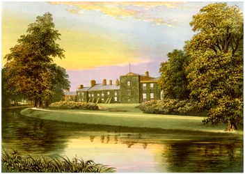 Netherhall, Cumbria, hjemsted for familien Pocklington-Senhouse, c1880