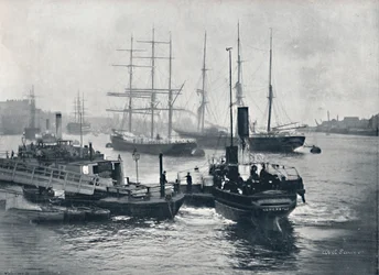 Newcastle-On-Tyne - Udsigt over Tyne, 1895
