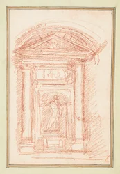 Niche med statue