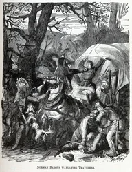 Norman Barons Waylaying Traveler, 1882