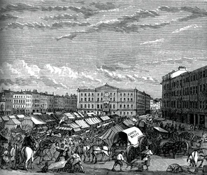 Nottingham markedsplads, c1880