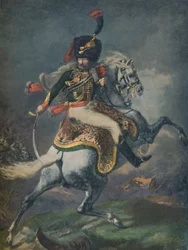 Officer for de monterede chasseurs lade. Imperial Guard, c1812, 1896.