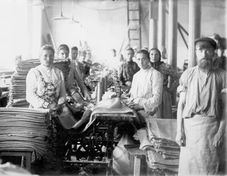 Okulov tekstiltaskefabrik. Kulotino, 1905