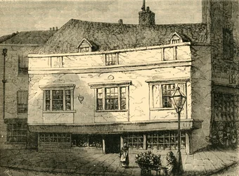 Gamle huse i Tothill Street, Westminster, 1881.