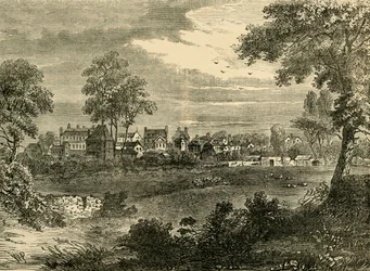 Old View of Kensington, omkring 1750, c1876.