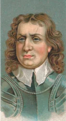 Oliver Cromwell, 1599-1658, engelsk militærleder og politiker, 1924
