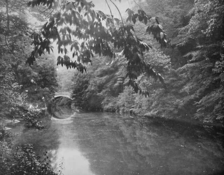 På Wissahickon Creek, Fairmount Park, Philadelphia, c1897.
