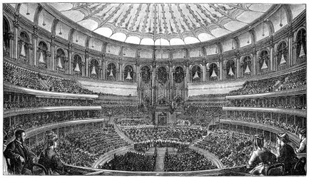 Åbning af Royal Albert Hall, London, 29. marts 1871, 1900