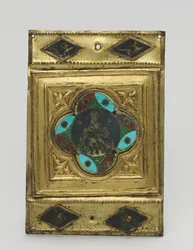 Prydplade, ca. 1380-1400.