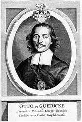 Otto von Guericke, tysk opfinder, ingeniør og fysiker, 1672