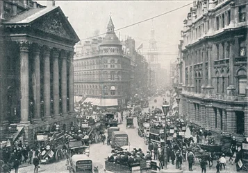 Udenfor Mansion House, City of London, kl. 9, c1901 1901