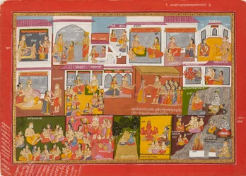 Side fra en serie af Bhagavata Purana, c1780