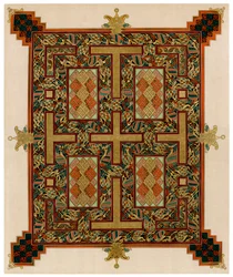 Side fra Lindisfarne-evangelierne, 710-721 e.Kr