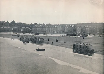 Paignton - The Sands, fra molen, 1895
