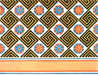 Malet loft i Enene-graven i Theben, Egypten, 1928.