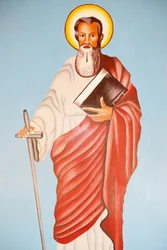 Maleri i Kpalime-katedralen: Saint Paul, Lome, Togo