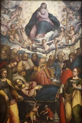 Maleri i San Francesco kirke, Gallipoli, Apulien: Marias død, Gallipoli, Italien