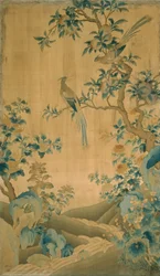 Panelmøbelstof, Kina, Qing-dynastiet 1644-1911, 17501800.