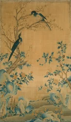 Panelmøbelstof, Kina, Qing-dynastiet 1644-1911, 17501800.