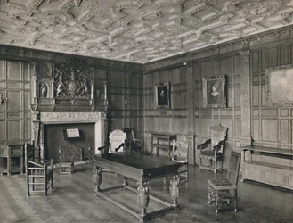 Panelet værelse fra det gamle palads, Bromley-By-Bow, 1927