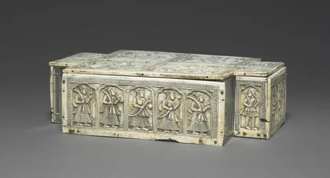 Paneler fra en kasse, ca. 1700.